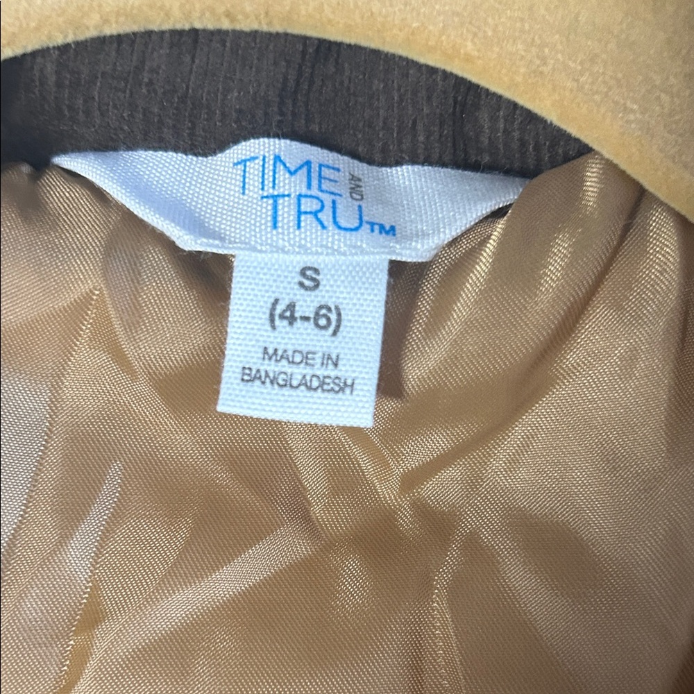 Time and Tru Brown Quilted Puffer Jacket - Picture 2 of 6